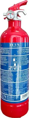 Obrázok produktu pre Hasiaci prístroj s manometrom (práškový, 1 kg, 34 cm)