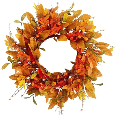 Produktbild von Künstlicher Türkranz für Herbstdekoration 60 cm