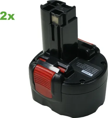 Produktbild von 2x Trade-Shop Premium Ni-MH Akku 9,6V / 3000mAh ersetzt Bosch BAT048, BAT049, BAT100, BAT119, BH984, BPT1041, 2 60 7335 272, 2 607 335 373, 2 607 335 461, 2 607 335 260, 2 607 335 524, 2 607 335 540
