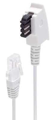 Produktbild von shiverpeaks BS12-09096, 20 m, TAE (F), RJ-45, Weiß, Männlich, Männlich