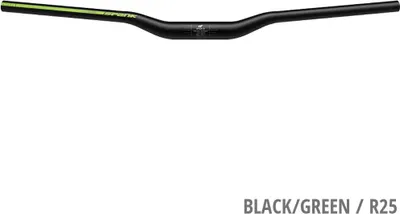 Image de Spank Spoon, modèle 35 bar, couleur noire et verte, diamètre de 25 mm.
