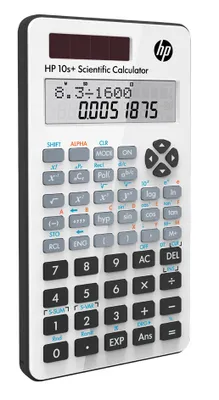 Produktbild von HP 10s+ Wissenschaftstaschenrechner, Tasche, Wissenschaftlicher Taschenrechner, 12 Ziffern, 2 Zeilen, Batterie/Solar, Weiß