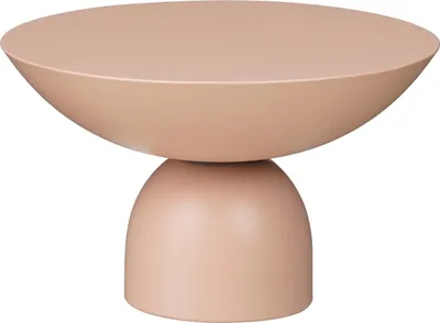 Image de Mica Decorations Celise Table d'appoint - H28 x Ø47 cm - Métal - Rose clair