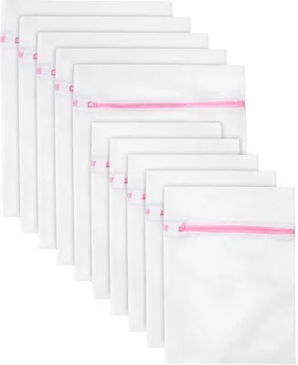 Image de Lot de 2 filets pour linge de machine à laver, 30 x 40 cm, 40 x 50 cm, fermeture résistante à la déchirure