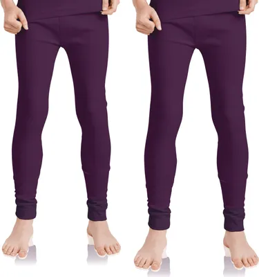 Produktbild von 2er Pack Lange Kinder Thermo Unterhose - Lila 146-152