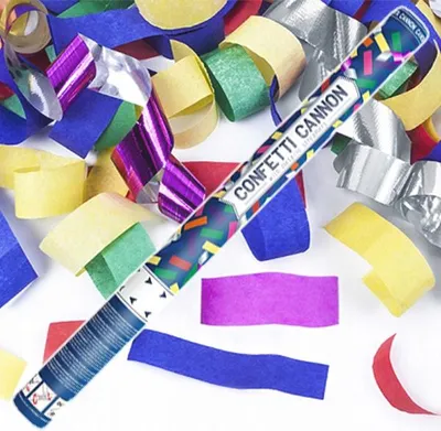 Produktbild von PartyDeco TUKM60, Konfettikanone, Mehrfarbig, Streamer, 600 mm, 1 Stück(e)