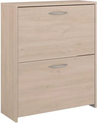 Produktbild von Schuhschrank mit 2 Klapptüren, Eichenoptik – 66,5 x 78,5 x 25,1 cm