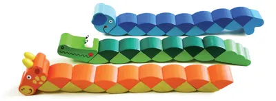 Obrázok produktu pre EDUPLAY 130-185 Drevené puzzle s motívmi zvierat, 20 x 2 x 4 cm, farebné (náhodný model)