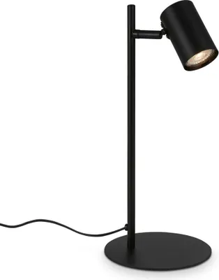 Produktbild von Tischleuchte Tischlampe Schreibtischlampe verstellbar 1xGU10 9W schwarz Briloner
