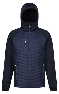 Productafbeelding van Regatta - "Navigate" hybride jas voor heren, model LT233 (3XL) (marineblauw/grijs)