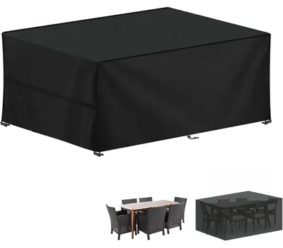 Immagine prodotto di Copertura protettiva per mobili da giardino, dimensioni 210x110x75 cm, impermeabile, anti-UV, tessuto Oxford 420D, resistente e adatta per uso esterno
