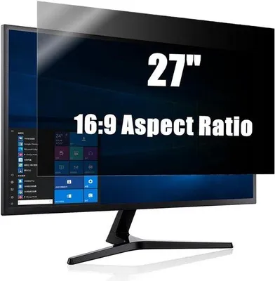 Productafbeelding van Computerscherm 21,5-27 inch - Breedbeeldmonitor met een 16:9 beeldverhouding, voorzien van een anti-spionagefilter en een anti-reflectiefilter