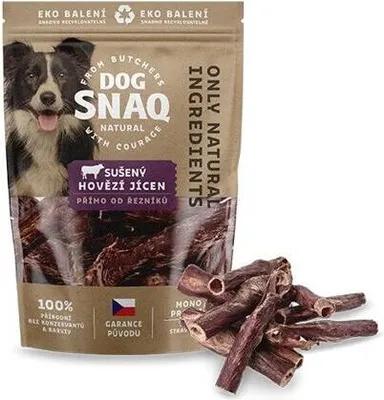 Immagine prodotto di DOG SNAQ 99163 cibo complementare per cani - esofago essiccato di manzo 100G