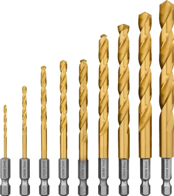 Produktbild von PARKSIDE® Winkelbithalter und Impact-Bohrer-Set (Impact-Bohrer-Set 9tlg.)