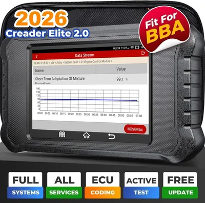 Produktbild von LAUNCH Creader Elite 2.0 FGC OBD2-Scanner KFZ DIAGNOSE für Ford/GM/Chevy-Serie, ECU-Codierung, aktiver Test, lebenslanges Update