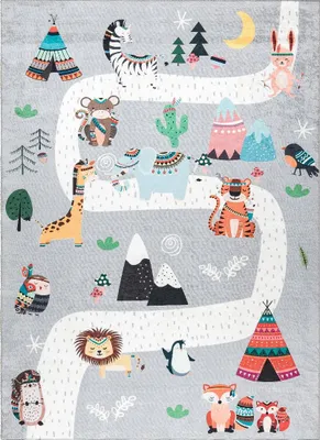 Image de Tapis pour enfant Bambino 2160 Indian grey, 120 x 170 cm