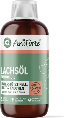 Obrázok produktu pre Aniforte lososový olej – 250 mililitrov