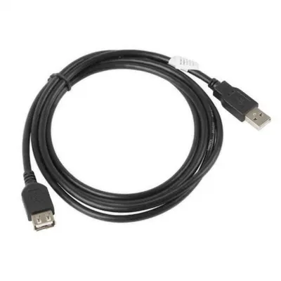 Produktbild von LANBERG USB-A VERLÄNGERUNGSKABEL M/W 2.0 5m schwarz