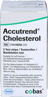 Produktbild von Accutrend Cholesterol Teststreifen, 5 St. Teststreifen