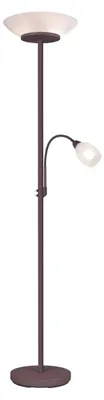 Immagine prodotto di Lampada da terra GERRY 2xE27 18 W + E14 10 W marrone ruggine