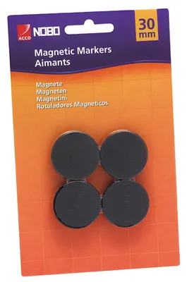 Image de Nobo - Aimant Nobo 30mm noir | Souffler un 4 -pcs