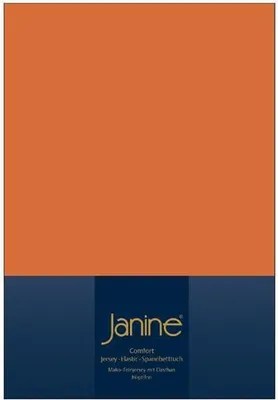 Produktbild von Janine Bettlaken Spannbetttuch Spannbettlaken in allen Größen und vielen Farben rost orange 90 cm x 190 cm x 100 cm x 200 cm