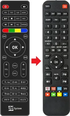 Produktbild von Fernbedienung geeignet für TELESYSTEM TSUP4K