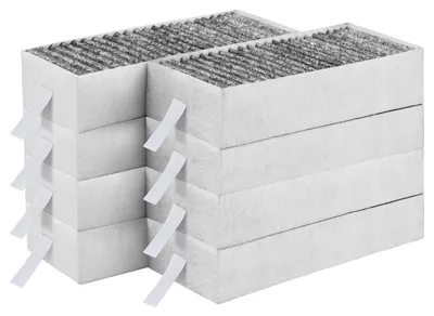 Obrázek produktu pro Omgoods – Balení 8 aktivních uhlíkových filtrů – náhradní filtry pro odsavače par