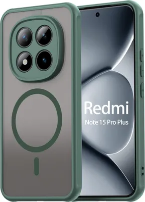 Produktbild von betterfon Matt Case für Xiaomi Redmi Note 15 Pro+ 5G / Poco M8 Pro 5G, Handyhülle, Schutzhülle, Kratzfest, Matt- Grün