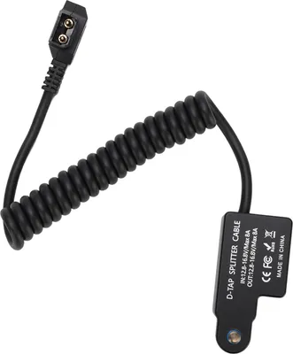 Obrázek produktu pro PUSOKEI D TAP Splitter Cable, B Type 3 Port D Tap Splitter Hub Power Cable with LED Digital Display, D TAP 1 3 Power Splitter Adapter fr V Mount Camera Battery