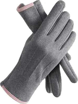 Produktbild von Damen-Winterhandschuhe, Thermohandschuhe mit Fleecefutter, Touchscreen-Handschuhe, warme und winddichte Handschuhe zum Tippen, Radfahren, Autofahren, für Outdoor-Arbeit