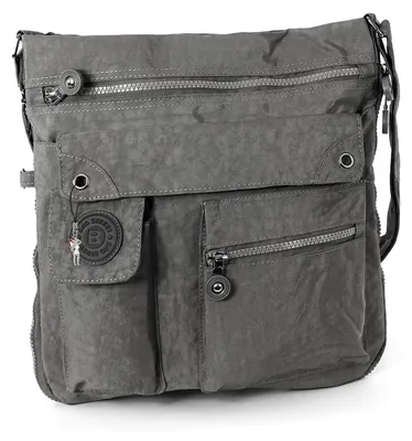 Image de Bag Street sac à main femme sac gris nylon 31x10x33 D2OTJ206K