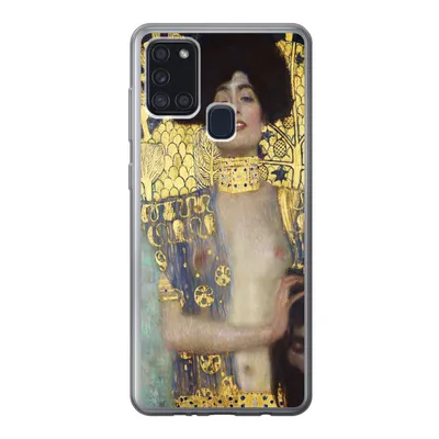 Produktbild von MuchoWow® Handyhülle Schutzhülle Hülle für Samsung Galaxy A21s Judith - Gustav Klimt Silikon Softcase Handy Hülle - Hartschale