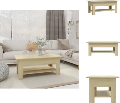 Zdjęcie produktu dla vidaXL Stolik kawowy dąb sonoma 102x55x42 cm materiał drewnopochodny - Stoliki kawowe