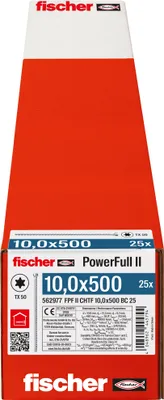 Produktbild von Fischer 562977, Schraube, Verzinkter Stahl, Holz, Zink, Vollgewinde, Zylindrischer Kopf