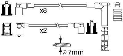 Produktbild von Bosch Zündleitungssatz  0 986 356 315