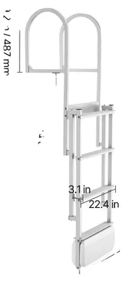 Produktbild von Dockleiter, 500 lbs Tragfähigkeit, selbsthebendes Design, 4 Schritte