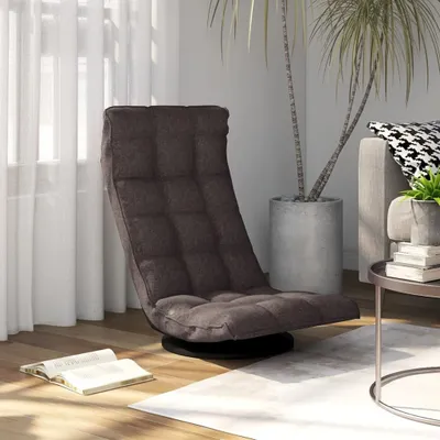 Produktbild von vidaXL Bodenstuhl Drehbar Taupe Stoff