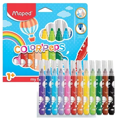 Produktbild von Zmapowałem mojego pierwszego Fasermalera COLOR'PEPS JUMBO, 12er Kartonetui