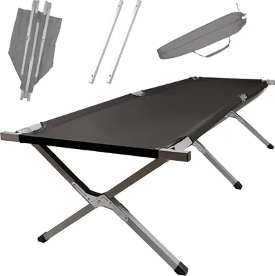 Produktbild von Feldbett 200cm Campingbett Liege Gästebett Reisebett Klappbett Campingliege