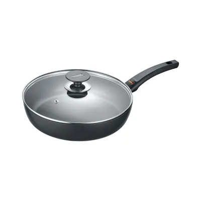 Produktbild von Schmorpfanne mit Glasdeckel 28 cm, Aluminium, schwarz - Special+