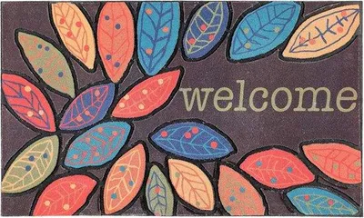 Image de Tapis antidérapant d'extérieur, 50 x 80 cm, très résistant, en caoutchouc, pour porte d'entrée, extérieur, entrée