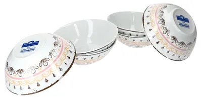 Produktbild von Van Well Viva 6tlg. Müslischalen-Set für 6 Personen Salatschale Suppenschale Schüssel Porzellan