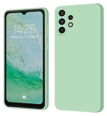 Produktbild von Hülle für Samsung Galaxy A32 5G Case Cover Bumper Smartphone Softgrip Schutzhülle Farbe: Türkis