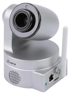 Zdjęcie produktu dla Olympia IC 1285 Z, Kamera bezpieczeństwa IP, Wewnętrzna, Przewodowy i Bezprzewodowy, 868 MHz, Niemiecki, Angielski, Biurko / Ściana