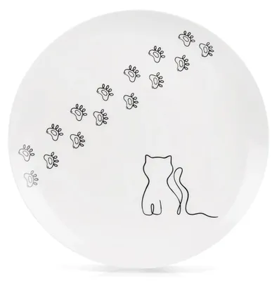 Obrázek produktu pro Servírovací talíř na dezerty - porcelán - průměr 20,5 cm - bílý