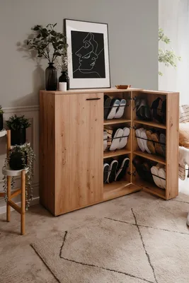 Image de Schuhschrank >Satos< in Dekor Artisan Oak - 100x110x34cm (BxHxT)