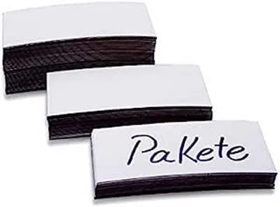 Magnetische Etiketten, weiß, 100 Stück, 50 x 100 mm