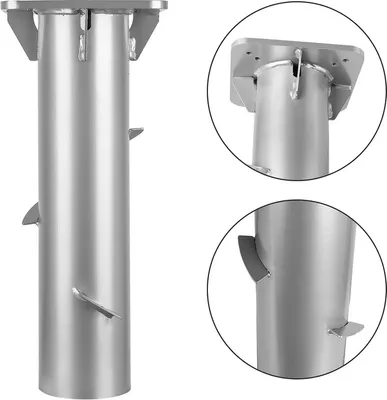 Immagine prodotto di Jopassy 16 cm Supporto per ombrellone da fissare nel cemento Piastra di base universale per ombrellone