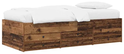 Immagine prodotto di vidaXL Struttura letto con contenitore in legno di recupero 80 x 200 cm in materiale composito